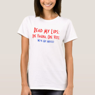 En slida, en röstar kvinna T-tröja T-shirt