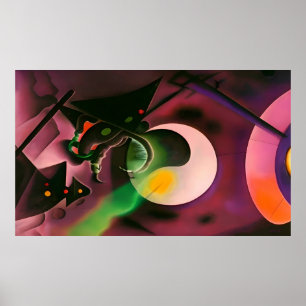 En slips i Dream Stream Ken Gage Surrealism Poster