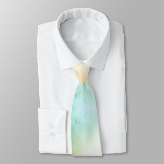 En slips med en mjuk pastell akvarelldesign (Bunden)