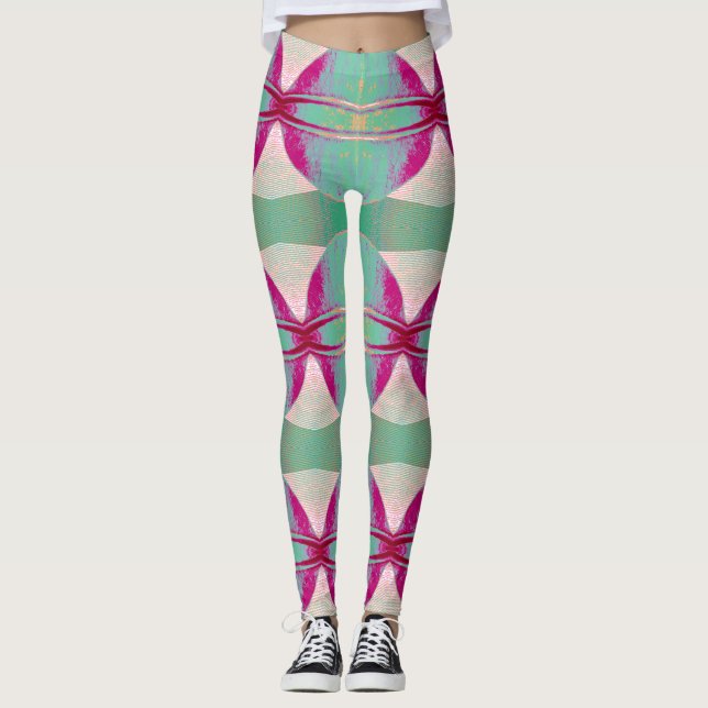 En slitstark multifärgad-färgfärg "Ratti_Kreativ_A Leggings (Framsida)