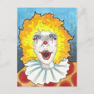En sluten cirkus-fantasi-vykort vykort