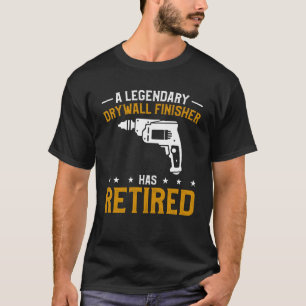 En slutförare av en förklarad Drywall har dragit t Shirt
