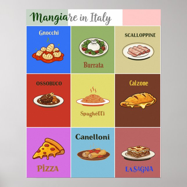 En smaksättning av Italien Poster (Framsidan)