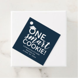 En smart cookie Blue Studenten Gåvor Etiketter