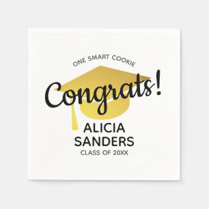 En smart cookie Gratulerar för Student-klassen i Pappersservett
