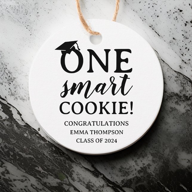 En smart cookie-klass för 2024 Studenten Gåvor Etiketter (Skapare uppladdad)