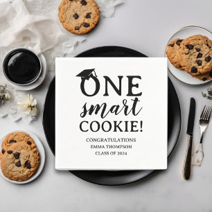 En smart cookie-klass för 2024 Studenten Pappersservett