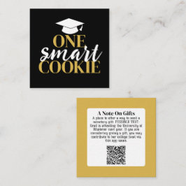 En smart cookie - Modern QR-kod för Studenten-gåva Tilläggskort
