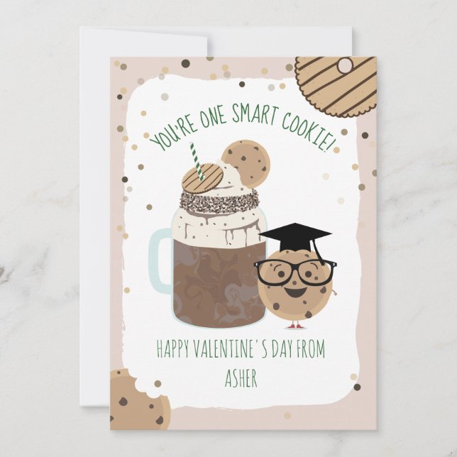 En smart cookie och Milkskakomsklassen Valentine (Framsida)