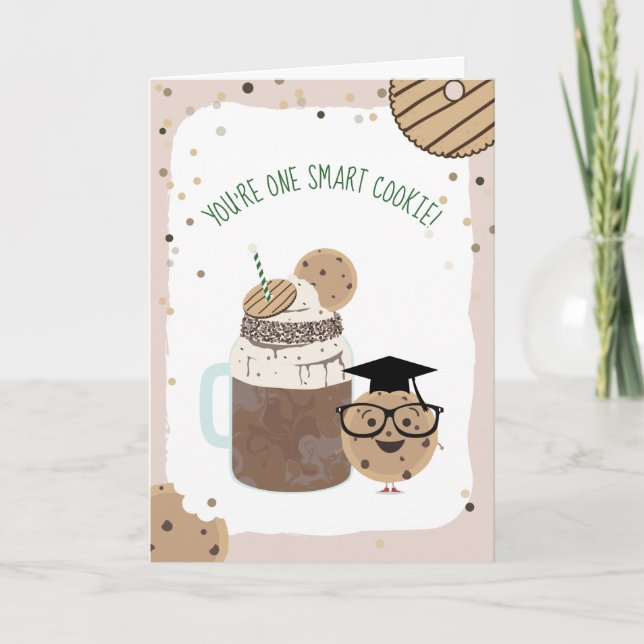 En smart cookie och Milkskakomsklassen Valentine Kort (Framsida)