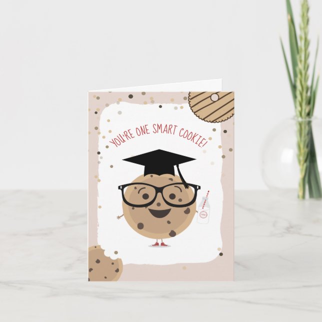 En Smart Cookie och Mjölk Kids Classroom Valentine Kort (Framsida)