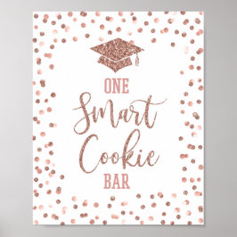 En smart cookie Pub Studenten undertecknar Ro Guld Poster