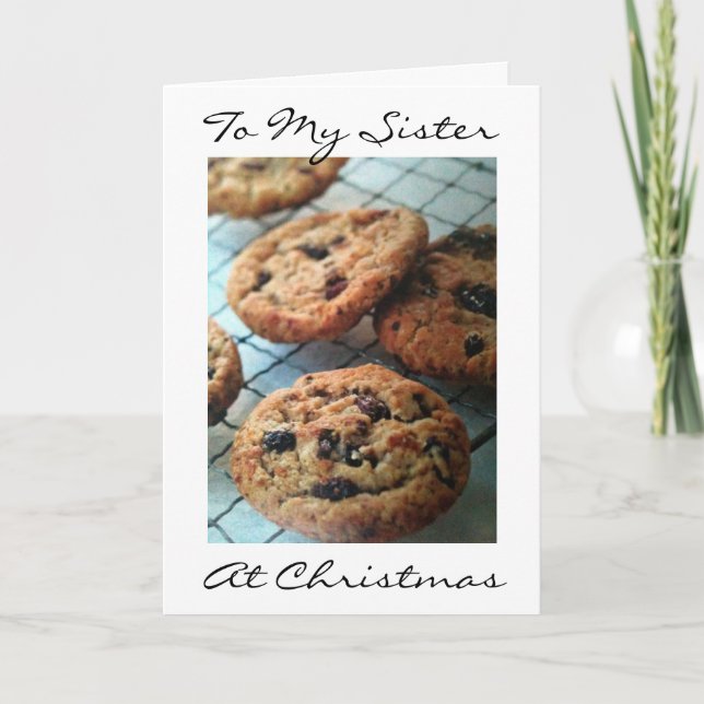 EN SMART COOKIE SISTER-fMERRY CHRISTMAS Helgkort (Framsida)
