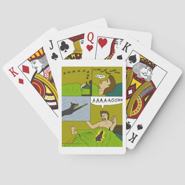 En smärtsam uppvakning casinokort (Baksidan)