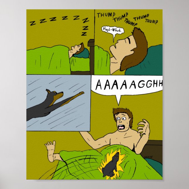 En smärtsam väckning poster (Framsidan)