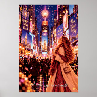 En Smula Magi Vid Midnatt New York Jul Poster
