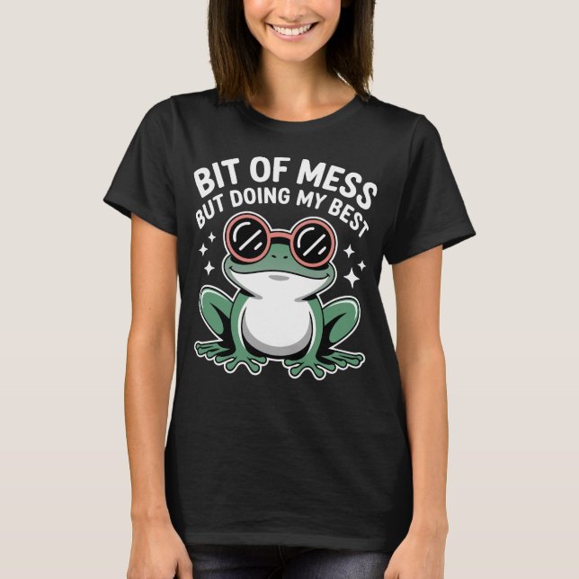 En Smula Röst Men Gör Mitt Bästa Groda T Shirt (Framsida)