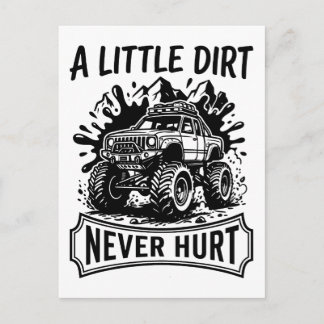 En Smula Smuts Skadar Inte T-Shirt Offroad 4x4 Las Vykort