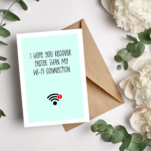 En snabb återställning är på sin plats helgkort