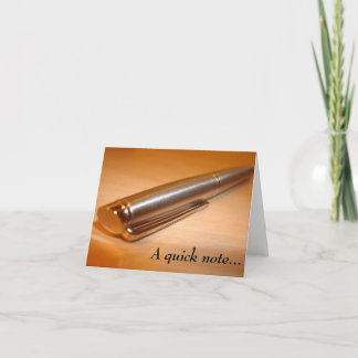 "En snabbanteckning.." Anteckningskort