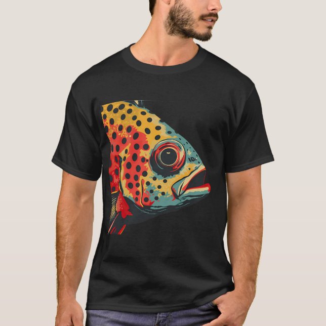 En Snapper eller Bream-huvud T Shirt (Framsida)