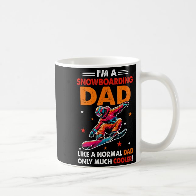 En Snöboardsfar Definition Mycket Cool Rolig Fa Kaffemugg (Höger)