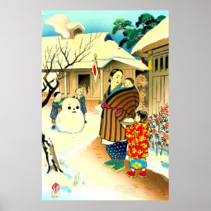 En snöman Hiyoshi Mamoru 1950 Poster