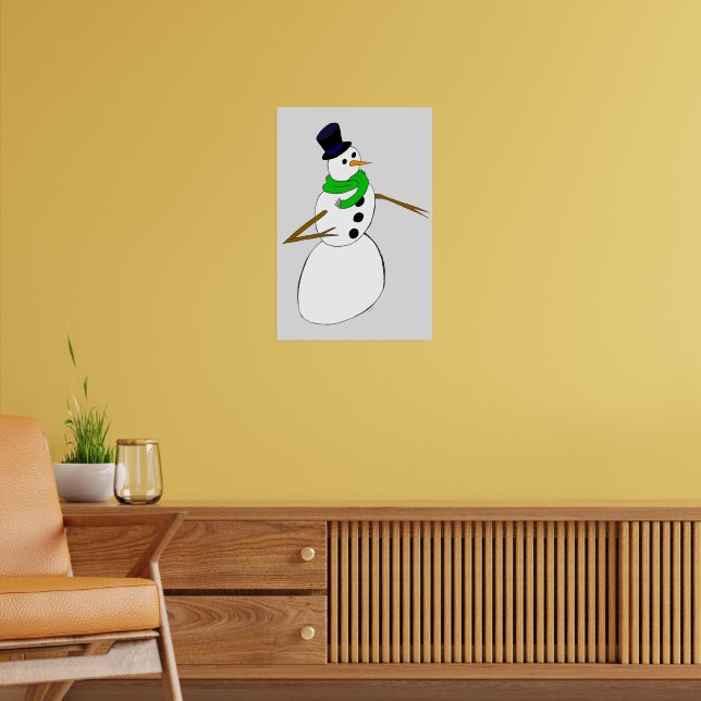 en snöman poster (Vardagsrum 2)