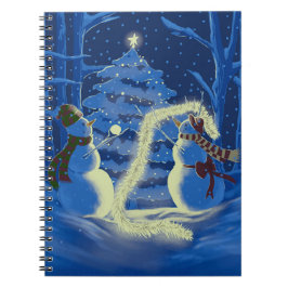 En snömannajul anteckningsbok