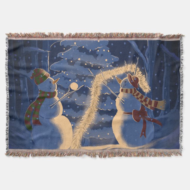 En snömannajul filt (Framsidan)