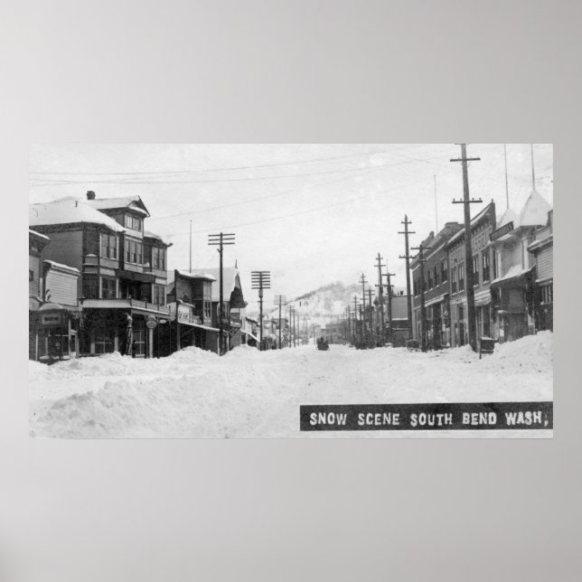 En snöscen poster (Framsidan)