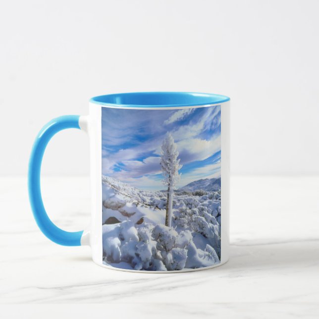 En snötäckt yucca mugg (Vänster)