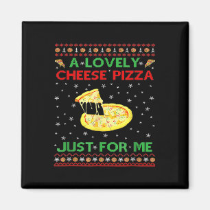 En snygg ost Pizza Ensam Funny Kevin X Mas Home Magnet