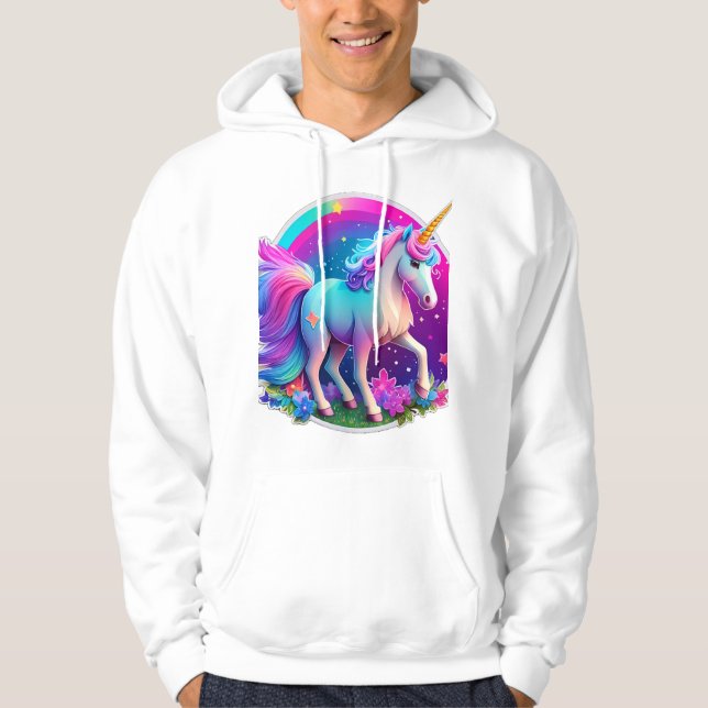 En snygg Unicorn Hoodie (Framsida)