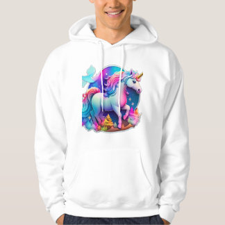 En snygg Unicorn-symbol Hoodie