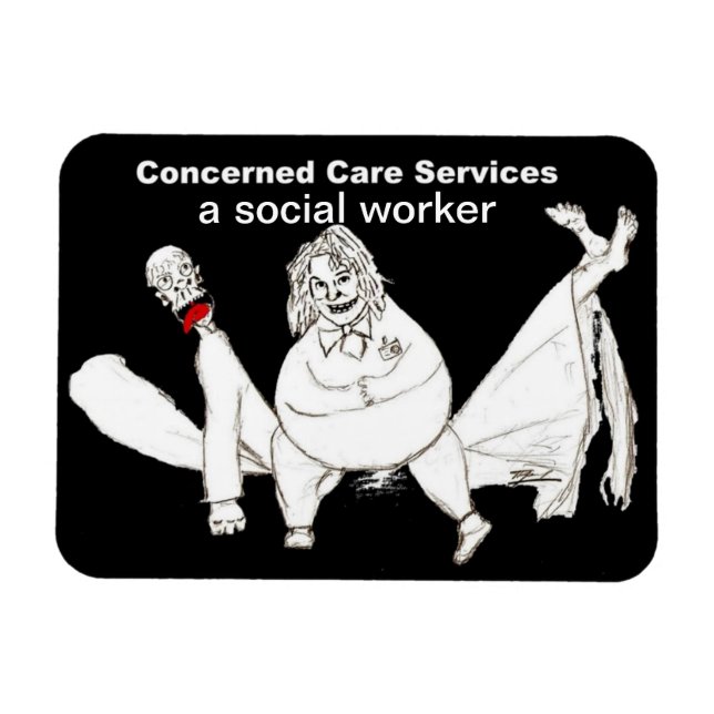 En Social-arbetares kylmagnet Magnet (Horisontell)