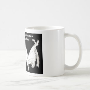 En socialarbetare på arbetskaffemuggen kaffemugg