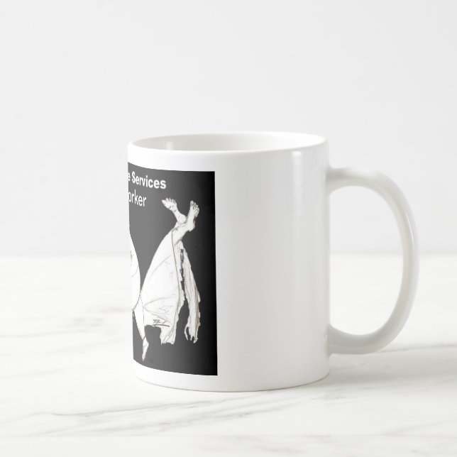 En socialarbetare på arbetskaffemuggen kaffemugg (Höger)