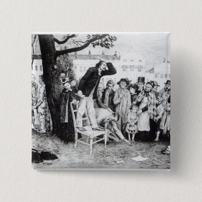 En socialistisk högtalare som inristas av knapp (Framsida)