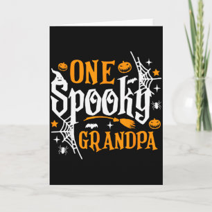 En Soky Farfar Tröja Rolig Halloween Matchande Fa Kort