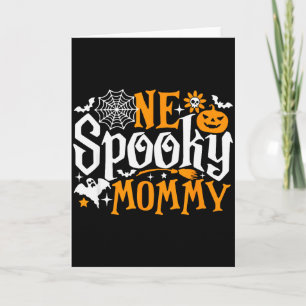 En Soky Mamma Rolig Halloween Familj Matchande  Kort