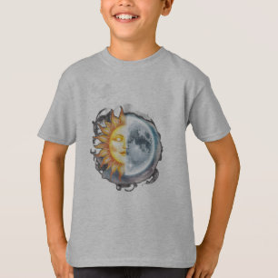 En sol och måne smälta samman t shirt