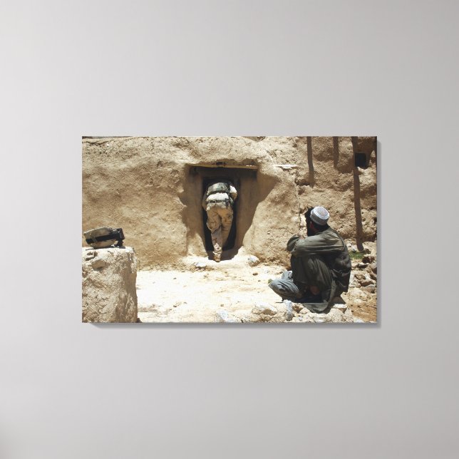 En soldat från nationalgardet canvastryck (Framsida)