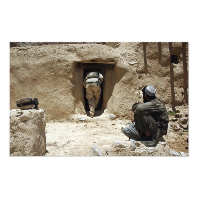 En soldat från nationalgardet fototryck (Framsidan)