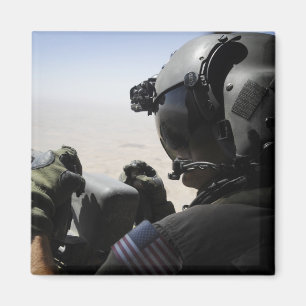 En soldat ger säkerhet magnet