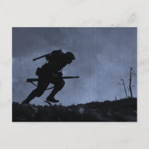 En soldat på Battlefield.. Vykort
