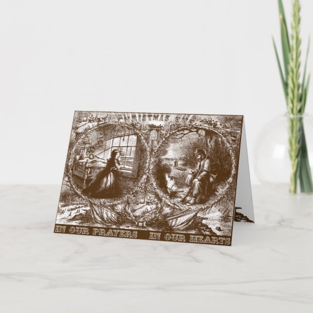 En soldats jul - hälsningskort helgkort (Framsida)