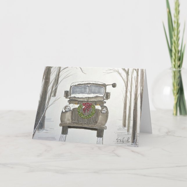 En soldats jul ・ Helgdag Card Helgkort (Framsida)