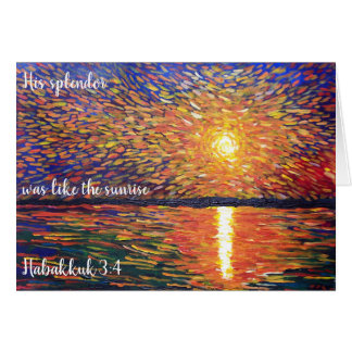 En solid soluppgång Habakkuk OBS Kort