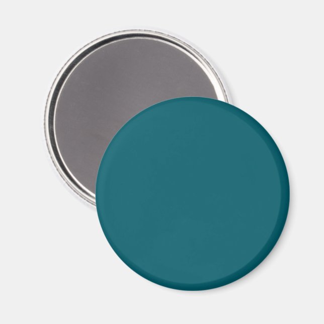 En solid turkosblå bakgrund som förmedlar en lugn magnet (Front/Back)